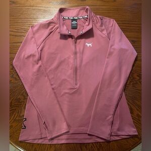 PINK Victoria's Secret Mauve Quarter-Zip Top